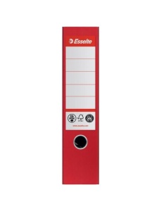 Biblioraft A4 carton reciclat, 7.5 cm, rosu, ESSELTE NO. 1 Power - Img 3