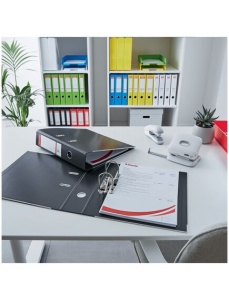 Biblioraft A4 plastifiat PP/PP, 7.5 cm, alb vivida, ESSELTE NO. 1 Power - Img 2
