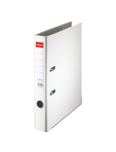 Biblioraft plastifiat, A4, 5 cm, alb, ESSELTE Economy