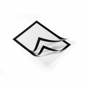 Buzunar autoadeziv magnetic A4, 2 buc/set, negru, Duraframe DURABLE - Img 2