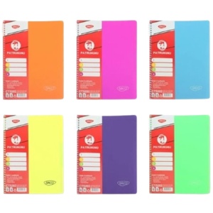Caiet cu spirala A4, 200 file, 5 separatoare, coperta plastic, DACO