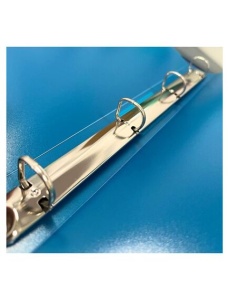 Caiet mecanic A4, 4 inele, 16 mm, coperti flexibile, albastru, OPTIMA - Img 2