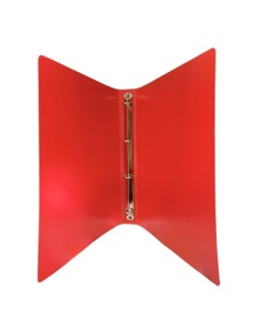 Caiet mecanic A4, 4 inele, 25 mm, coperti flexibile, rosu, OPTIMA - Img 3