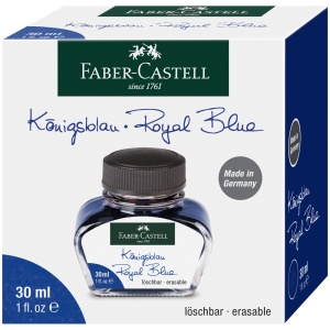 Calimara cu cerneala, 30ml, albastru, Faber-Castell - Img 2