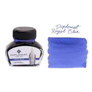 Calimara cu cerneala Diplomat Octopus, albastru royal, 30 ml