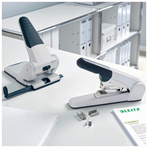 Capsator de mare capacitate, 60 coli, capsare plata, LEITZ 5552 - Img 6