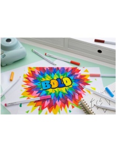 Carioci cu grip FABER-CASTELL Boldpen, 20 culori/set - Img 2