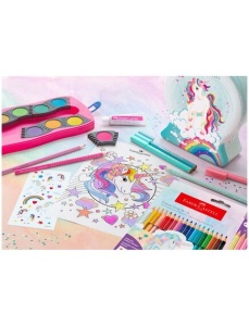 Carioci FABER-CASTELL Connector Unicorn, 33 culori/set - Img 2