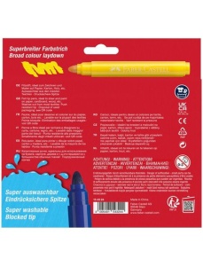 Carioci superlavabile, 24 culori/set, Jumbo FABER-CASTELL - Img 3