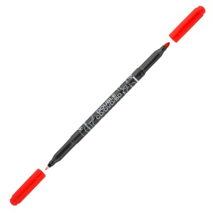 CD marker 2 capete, 0.6/2.5mm, rosu, CENTROPEN 3616