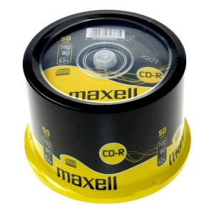 CD-R 50 buc/cutie, 700MB, 52X, MAXELL