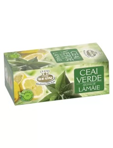 Ceai verde cu lamaie BELIN, 20 plicuri/cutie