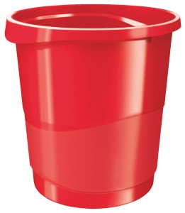 Cos de birou pentru hartii, 14l, rosu, ESSELTE VIVIDA