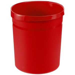 Cos de birou pentru hartii, 18l, rosu, HAN Grip