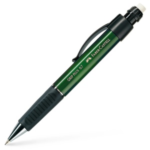 Creion mecanic, varf 0.7 mm, verde, Grip Plus 1307 FABER-CASTELL