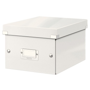 Cutie depozitare mica, 220x160x282 mm, alb, LEITZ WOW Click&Store
