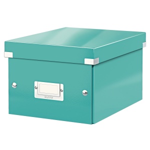 Cutie depozitare mica, 220x160x282 mm, turcoaz, LEITZ WOW Click&Store