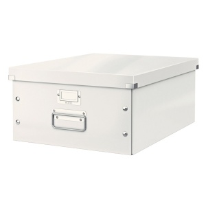Cutie organizare mare, 369x200x482 mm, carton, alb, LEITZ WOW Click&Store