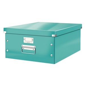 Cutie organizare mare, 369x200x482 mm, carton, turcoaz, LEITZ WOW Click&Store