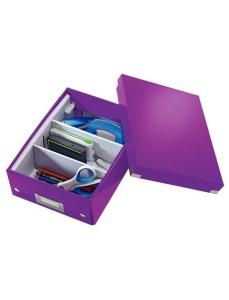 Cutie organizare mica, 220x100x280 mm, mov, LEITZ WOW Click&Store - Img 2
