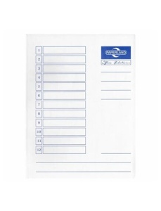 Dosar carton plic, A4, 230 g/mp, 50 buc/set, alb, PAPERLAND