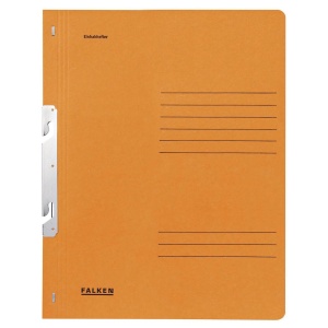 Dosar de carton, incopciat 1/1, 250 g/mp, portocaliu, FALKEN
