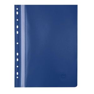 Dosar plastic cu sina si multiperforatii, bleumarin, NOKI
