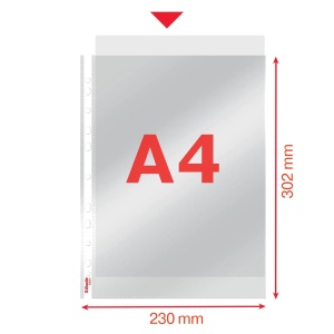 File protectie cristal, A4, 55 microni, 10 buc/set ESSELTE Recycled - Img 5