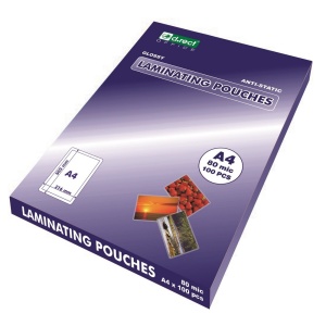 Folie laminare A4, 80 microni, 100 buc/top, D.RECT