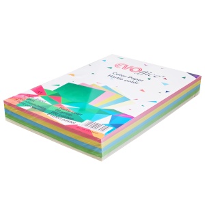 Hartie colorata A4 asortata, pastel, 80 g/mp, 500 coli/top