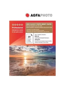 Hartie foto inkjet superlucioasa AGFA Professional, A4, 260 g/mp, 20 coli/top