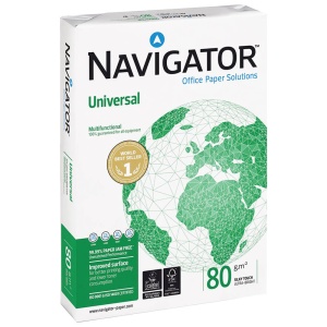 Hartie NAVIGATOR A4, 80 g/mp, 500 coli/top, 5 top/cutie