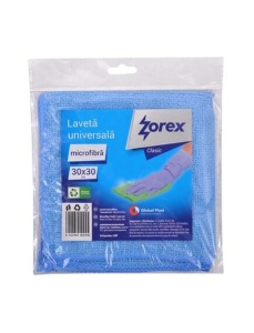 Laveta microfibra, 30x30 cm, albastru, ZOREX