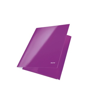 Mapa de carton, cu elastic, A4, mov, LEITZ WOW - Img 3