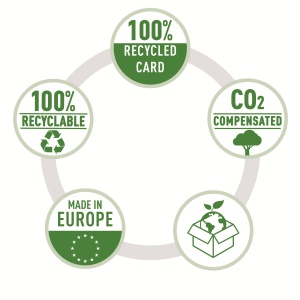 Mapa de carton plastifiat, cu 6 separatoare, A4, negru, LEITZ RECYCLE - Img 5