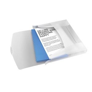 Mapa de plastic, cu elastic, A4, transparent, ESSELTE VIVIDA Jumbo - Img 2