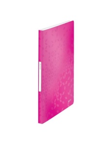 Mapa de prezentare cu 40 folii, A4, roz, coperta flexibila, LEITZ WOW