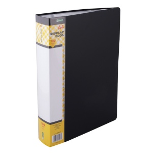 Mapa de prezentare cu 80 folii, A4, coperta flexibila, negru, D.RECT