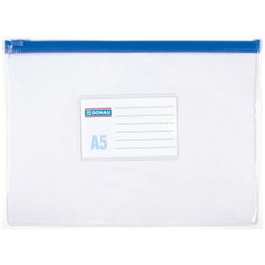 Mapa plastic A5 cu fermoar, 170 microni, DONAU - Img 3