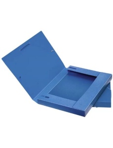 Mapa plastic cu elastic, A4, burduf 40 mm, albastru, EVOffice - Img 2