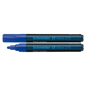 Marker cu vopsea, varf 1-3mm, albastru, SCHNEIDER Maxx 270