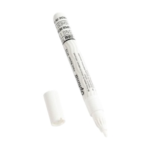 Marker cu vopsea, varf rotund 1-2mm, alb, Optima Paint 3713