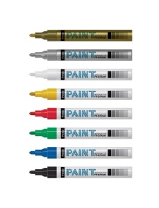 Marker cu vopsea, varf rotund 2.0 mm, negru - Img 2