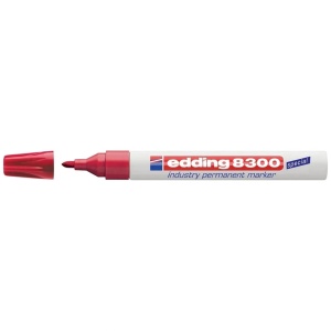 Marker industrial EDDING 8300, varf 1.5-3 mm, rosu - Img 1