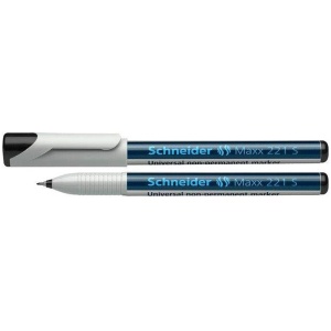 Marker nepermanent, varf rotund 0.4mm, negru, SCHNEIDER Maxx 221 S