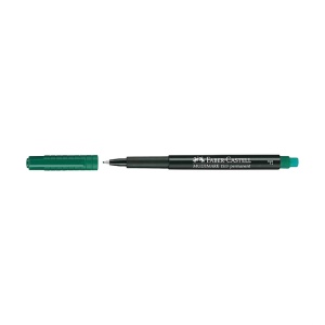 Marker permanent F FABER-CASTELL Multimark, verde