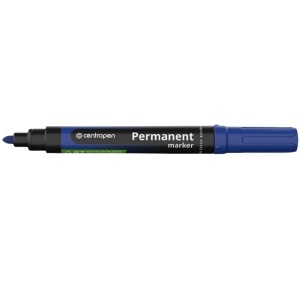 Marker permanent, varf 2.5 mm, albastru, 8566 CENTROPEN - Img 1
