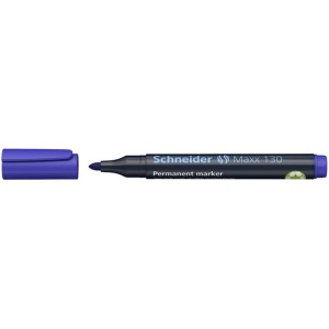 Marker permanent, varf 3mm, albastru, SCHNEIDER Maxx 130 - Img 2