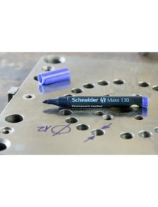 Marker permanent, varf rotund 1-3mm, 4 culori/set, SCHNEIDER Maxx 130 - Img 3
