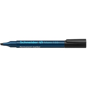 Marker permanent, varf tesit 1-4 mm, negru, SCHNEIDER Maxx 133